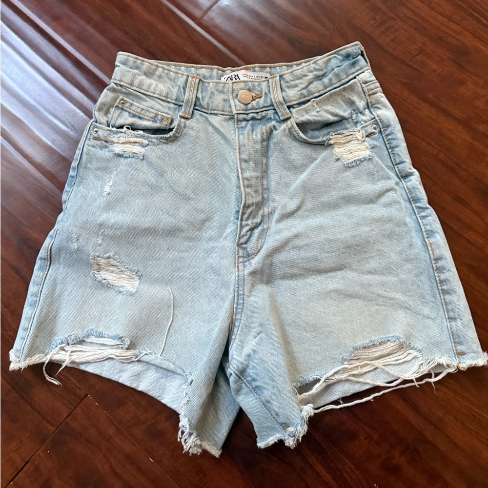 Zara Blue Jean Shorts